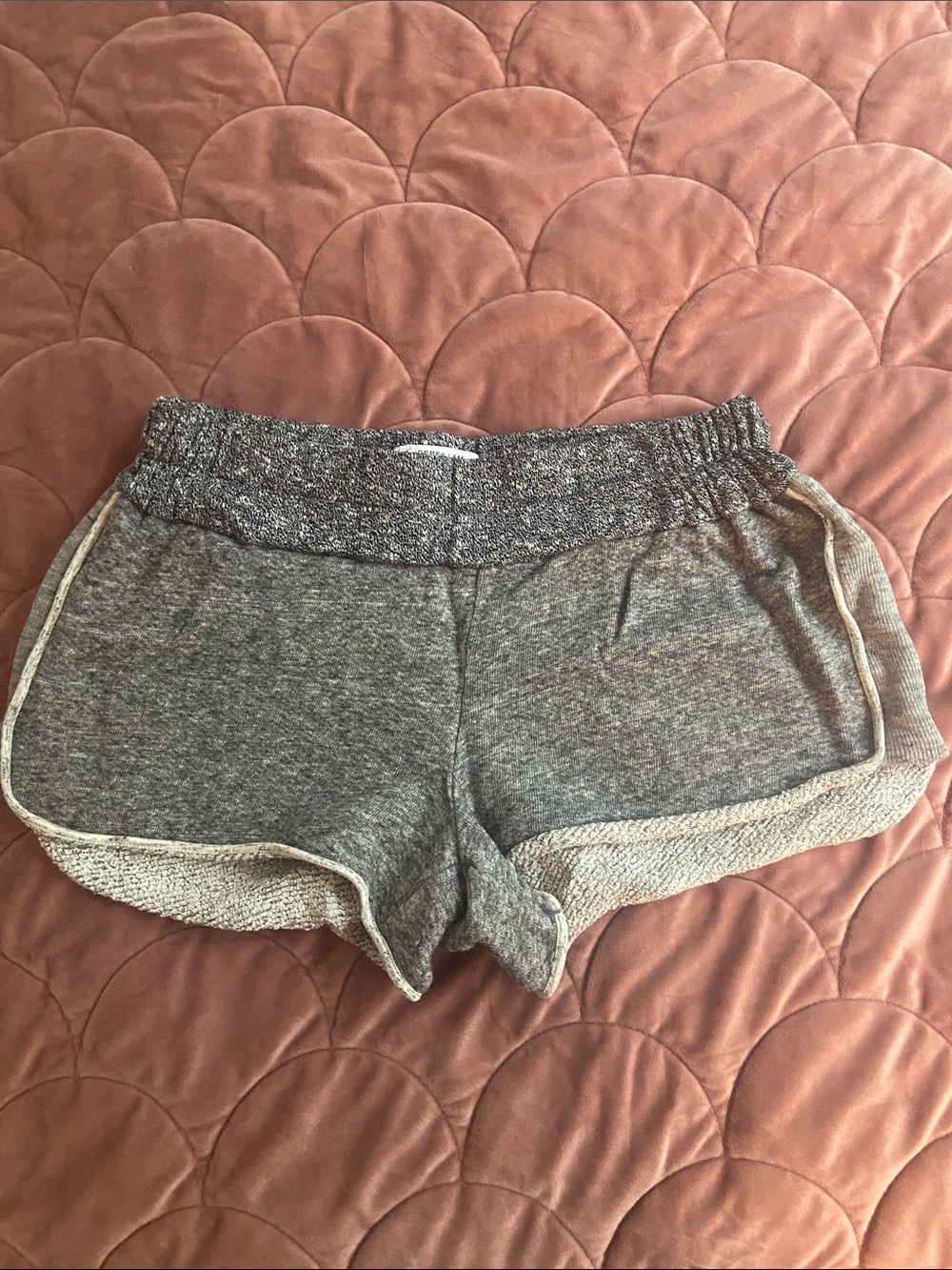 Derek Lam Gray Heather Athletic Lounge Shorts